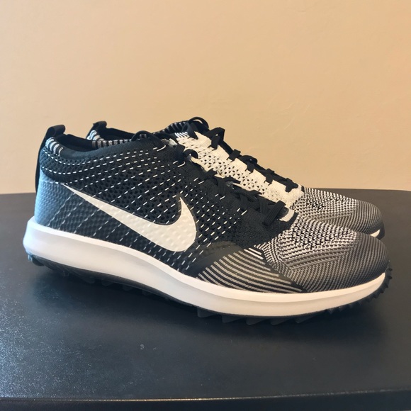 Nike Other - NEW Nike Flyknit Racer Golf Black White